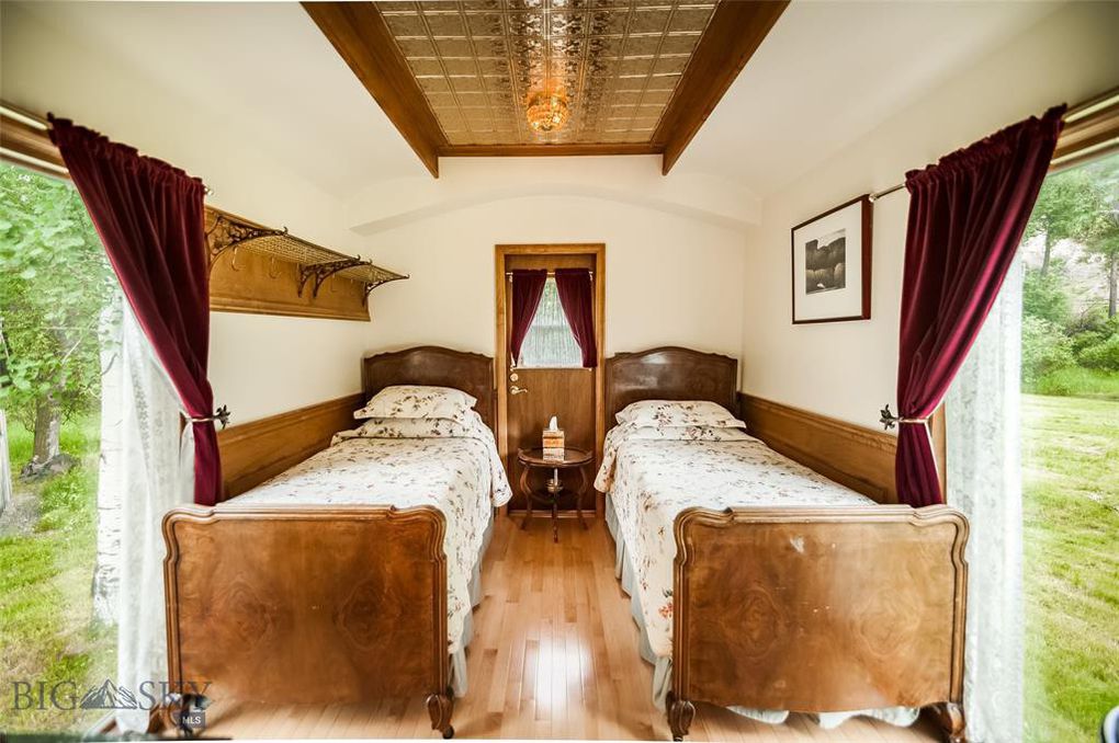 Second bedroom on restored Victorian train car