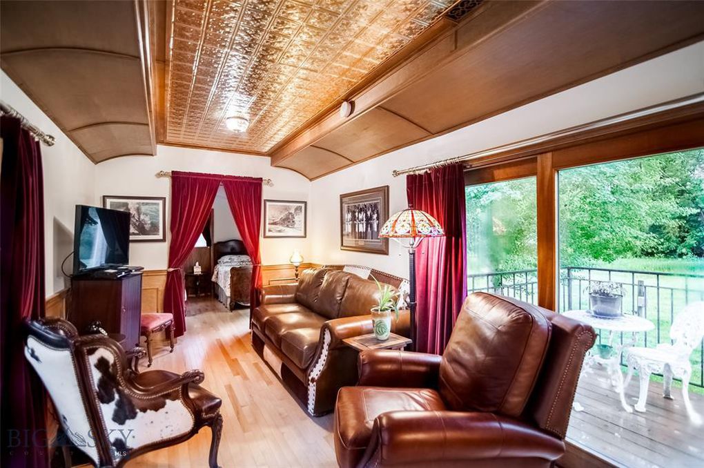 Train car living room