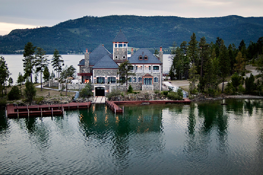 House Porn: Shelter Island-A Private Island Mansion on Flathead Lake in Montana