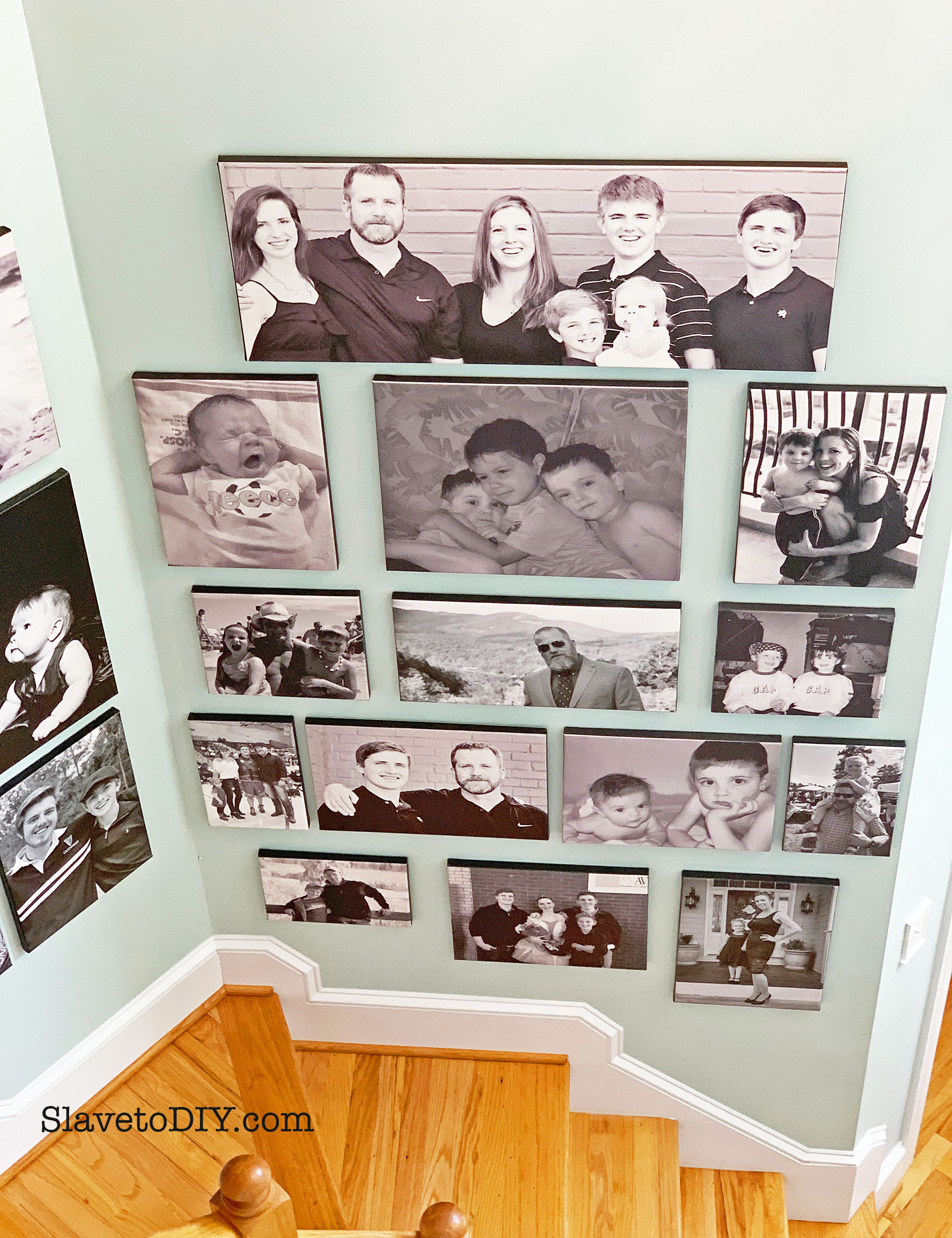Giant Family Canvas Gallery Wall On A Budget