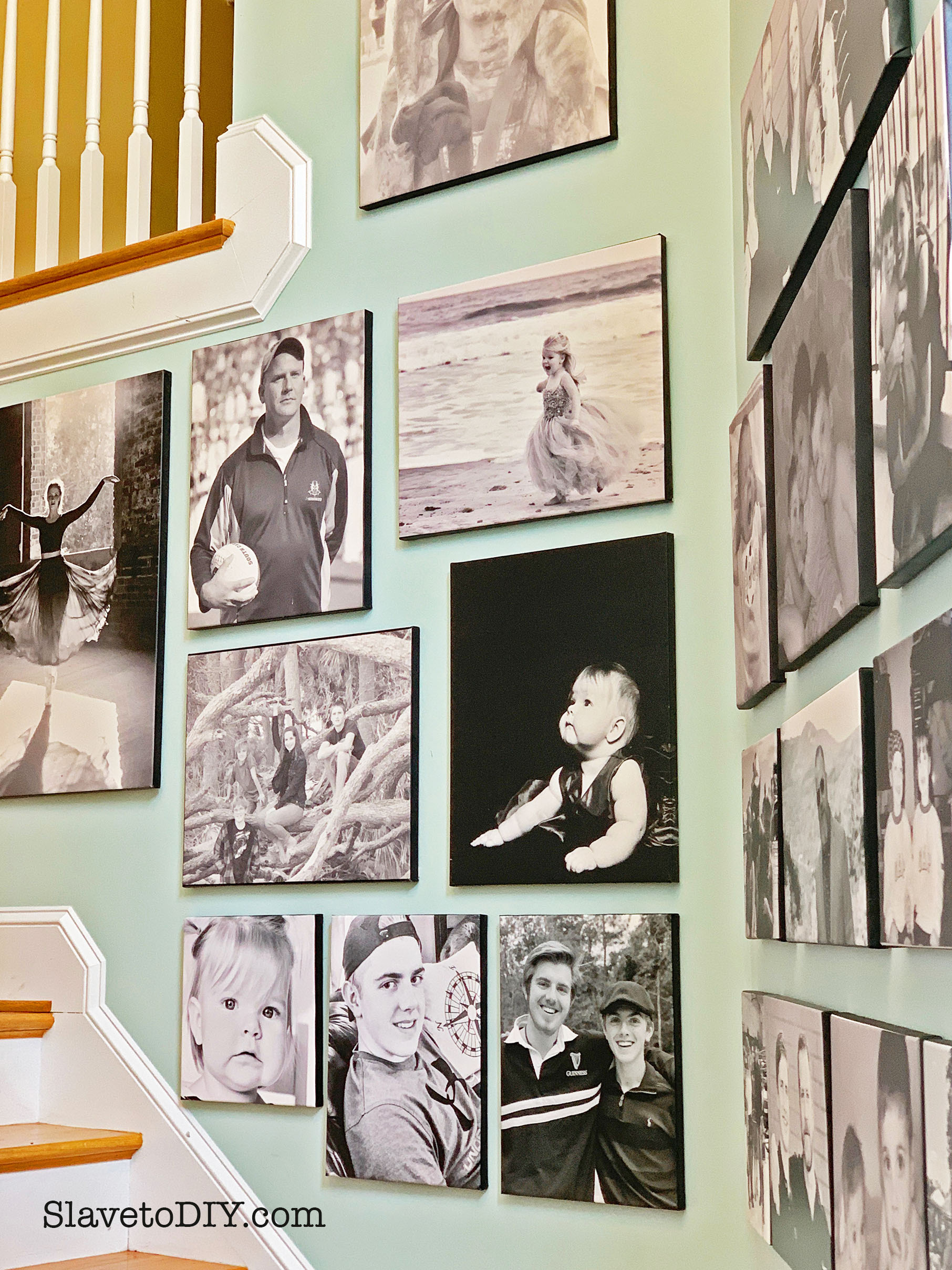 Giant Family Canvas Gallery Wall On A Budget