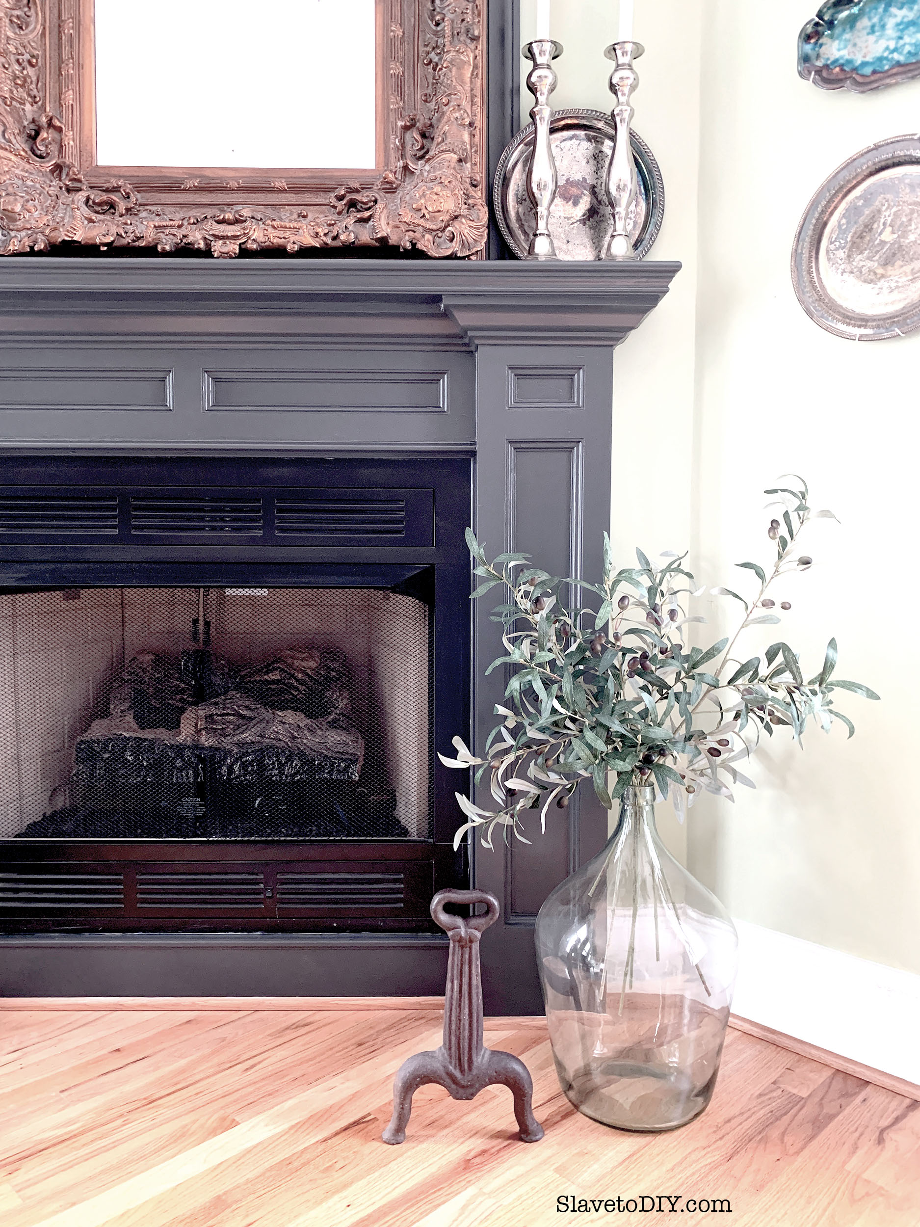 The Dark and Moody Fireplace Update