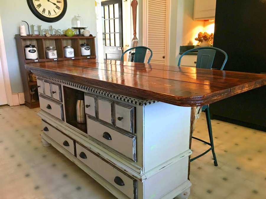 Mashup Monday: Kitchen Islands Out of Repurposed Furniture and Materials