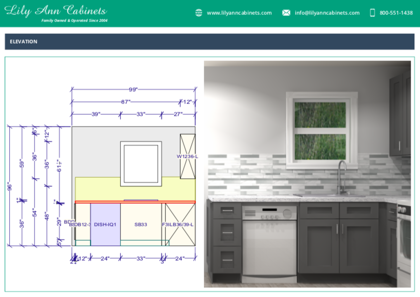 How To Measure For, Design, Order, and Install Your Dream Kitchen From RTA Cabinets: Lily Ann Cabinets Design Files